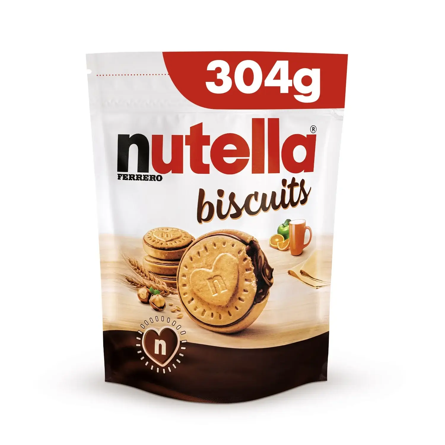 🍪 Palette biscuits Nutella 304g (1200 paquets) - DestockPro