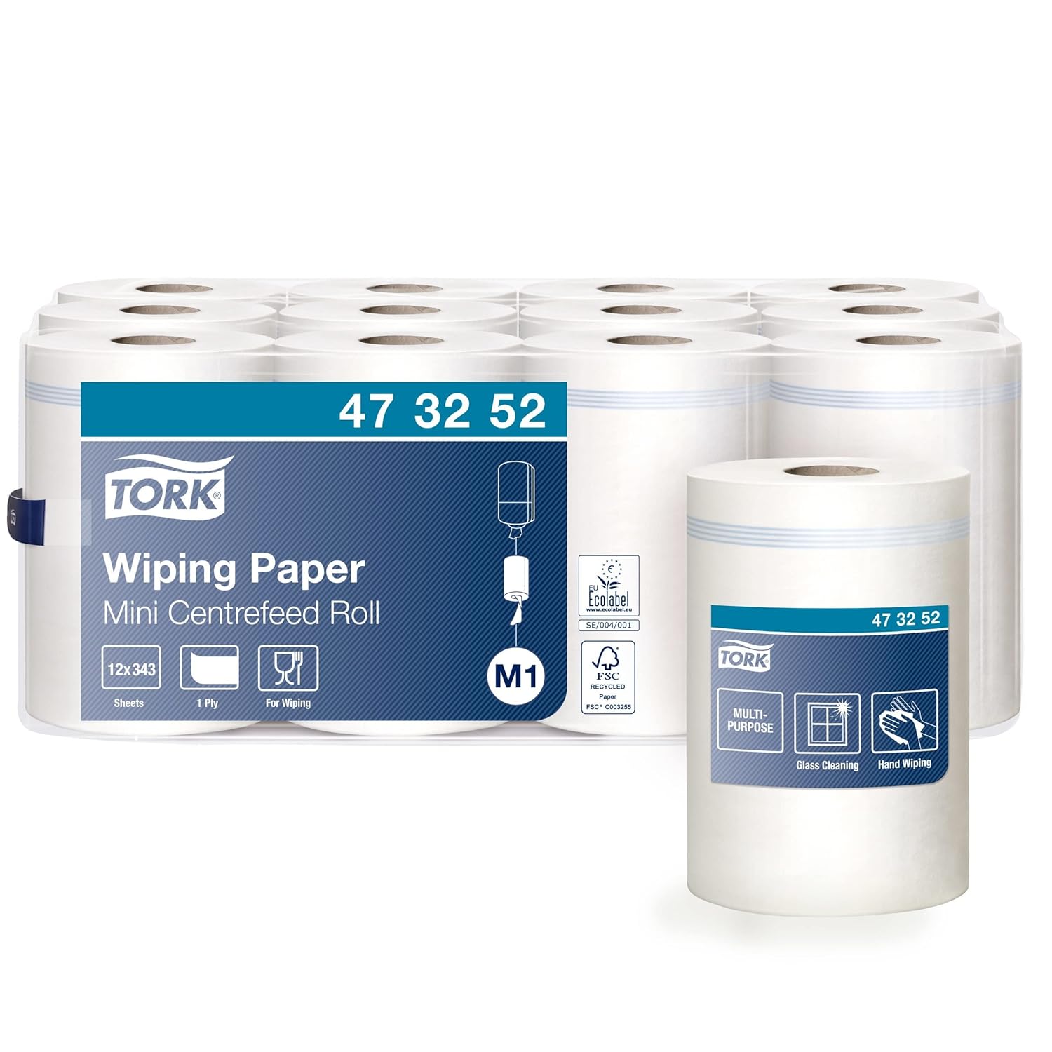 🧻 Palette de 48 Lots de Bobines Essuie-Mains Blanc - DestockPro
